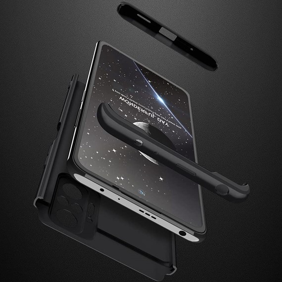 CaseUp Xiaomi Redmi Note 10 Pro Kılıf Triple Deluxe Shield Siyah 3